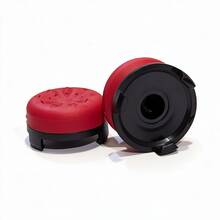 2Pcs High-Rise Performance Silicone Thumb Grip Caps For P4 P5 Switch Pro Controller, Anti-Slip Analog Joystick Cover, Raised Extended Stick Cap, Enhanced Grip, Comfortable Feel, Sweat-Proof, Non-Slip, 7 Colors For Pro Gamer - Blue and Black - View 6