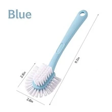 Multi-Functional 5-Sided Shoe Brush, Hard Plastic Bristles, Long Handle Round Design, Suitable For Cleaning Clothes And Shoes, - Multicolor - View 8