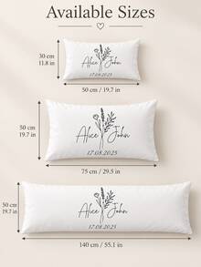 Personalized Pillowcase, Wedding Couple Pillowcase, Couple Gift, Newlywed Gift, Wedding Keepsake - Multicolor - View 3
