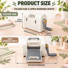 Handheld Manual Embossing Machine, Manual Roller Paper Craft Die Cutting Machine, DIY Scrapbook Greeting Card Embossing Tool, Portable No-Power Hand-Operated Cutting And Embossing 2-In-1 Tool, Cardstock Scrapbook Crafting Machine - Multicolor - View 6