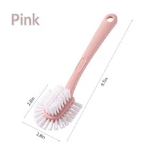 Multi-Functional 5-Sided Shoe Brush, Hard Plastic Bristles, Long Handle Round Design, Suitable For Cleaning Clothes And Shoes, - Multicolor - View 10
