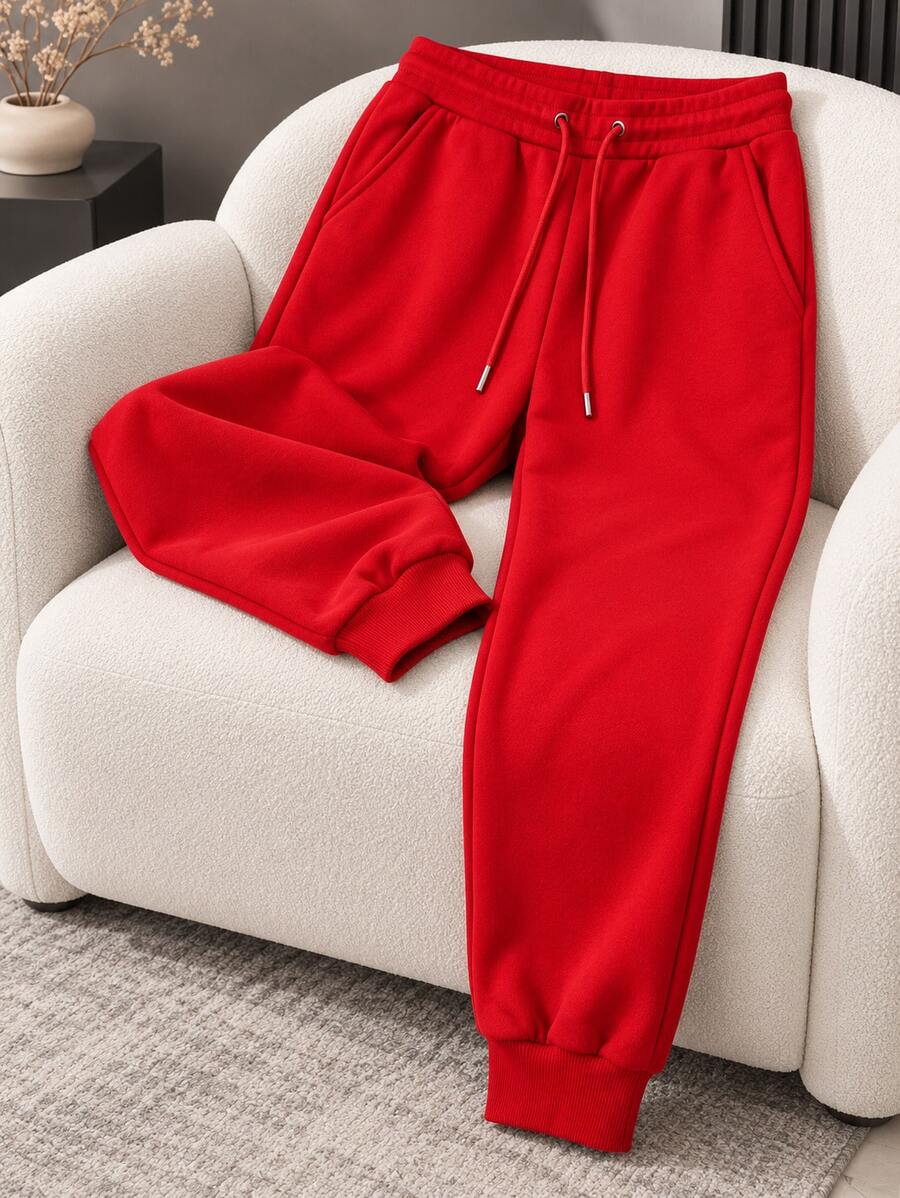 Women Sweatpants - Red - View 1