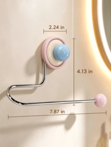 1/2pcs Suction Cup Hooks, No Drilling, Strong Load-Bearing, Traceless Hanging Hooks For Home, Bathroom, Door Back Adhesive Hooks - Multicolor - View 6