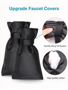 Winter Outdoor Faucet Cover, Winter Frost Protection, Waterproof Reusable Insulated Faucet Pipe Protector, Easy Installation And Removal, Suitable For Wall-Mounted Faucets, Garden Faucets, Hose Connections And Faucets - A - View 8