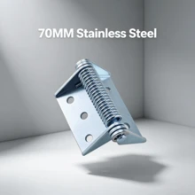 Self-Closing Spring Hinge, Suitable For Heavy-Duty Trucks And Industrial Doors, Brushed Finish, Waterproof, High Load Capacity - 70mm Iron - View 5