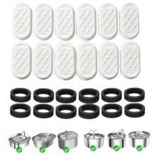 COOYOMOO New Cat Water Fountain Filter 4/812Pcs Fit 101oz/3L Pet Replacement Filters For Stainless Steel Cat Dog Water Fountain Filter - 1L - View 11