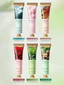 SADOER 6 pcs Krim Tangan Beraroma, 6 Aroma Mini Ukuran Travel, Lotion Tangan, Hidrasi Mendalam 72 Jam, Melembapkan dan Menutrisi untuk Tangan Kering dan Pecah-pecah, Menenangkan Kulit Kasar, Perawatan Tangan Sehari-hari, Untuk Wanita Semua Jenis Kulit, Musim Gugur/Musim Dingin, Untuk Penggunaan Sehari-hari, Multifungsi, Beraroma - Berbagai gaya - View 10