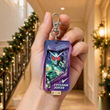 Kamen Rider Sliding Holographic Acrylic Keychain - Character Pendant With Carabiner, Bag Accessory, Ideal Gift For Birthday Or Anniversary - Multicolor - View 5