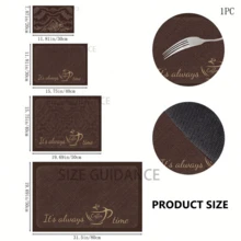 1 buah Alas Bar Kopi - Cepat Kering, Sangat Lembut, Terbuat dari Tanah Diatom, Alas Pengeringan Peralatan Dapur Tahan Panas dengan Desain "Bar Kopi", Sangat Cocok untuk Meja Dapur dan Meja Makan, Melindungi Meja Dapur, Alas Kopi - MultiWarna - View 7