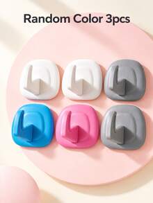 Strong Adhesive Wall Hooks For Home, No-Drill Removable Hooks, Multi-Color Options, Shower Storage Hooks - Multicolor - View 11