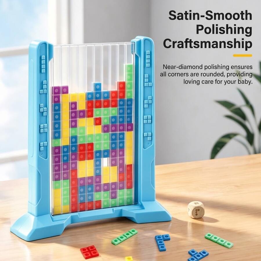 1PC-Educational Puzzle Toy Logic Building Blocks, Creative Thinking Training Board For Kids 8+, Teacher Recommended Brain Teaser Gift - Multicolor - View 1