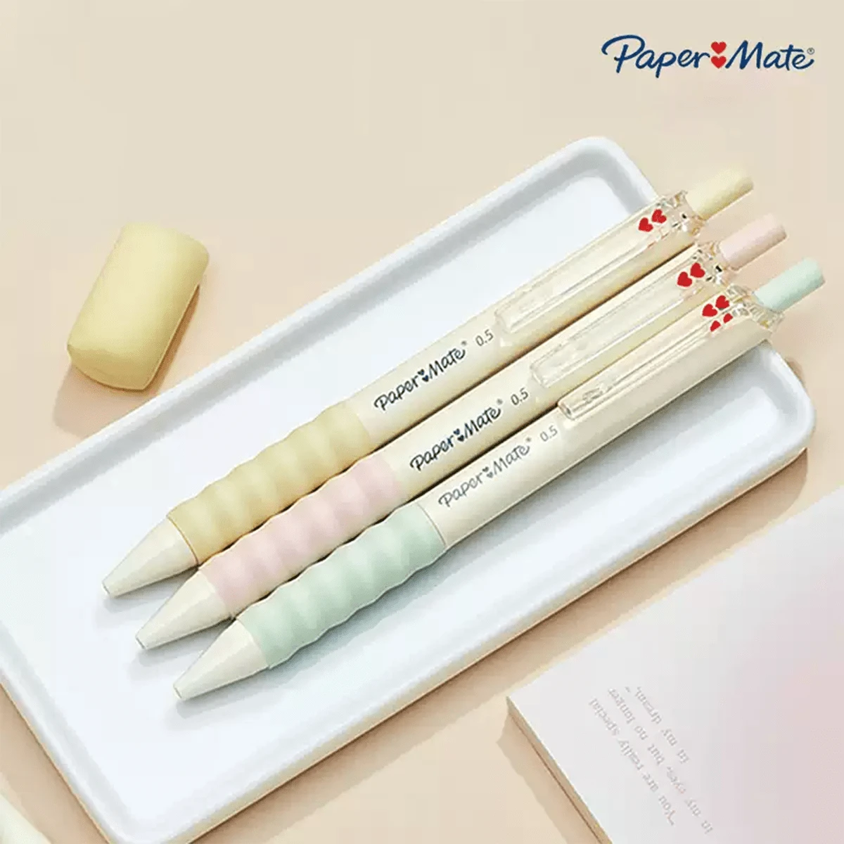 Sharpie Cute Heart-Shaped 0.5mm Black Ink Retractable Gel Pen, Macaron Color, School Stationery For Girls - 0.5mm Black Ink - View 1