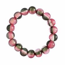 Color-Changing Glow-In-The-Dark Bead Bracelet, DIY Black And Red Round Bead Wristband, Glow-In-The-Dark Bracelet Jewelry Gift, Suitable For Family, Friends, Couples, Versatile Fashionable Luxury Gift - Black and Red - View 5