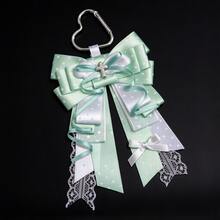 1pc Satin Polka Dot Bow Heart Buckle Bag Charm, Lace Long Ribbon Angel Wings Cross, Anime Idol Support Live Concert Anime Convention Mass-Produced Lolita Ita Bag Badge Holder Portable Collection Accessory, Landmine Style Sweet Girl Accessory - A - View 16
