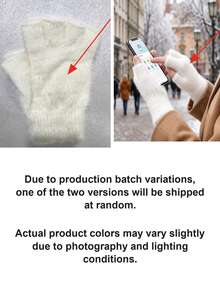 Women's Autumn/Winter Versatile Thermal Lined Warm Half-Finger Gloves, Suitable For Office, Study, Writing, Driving, Cycling, Open-Finger Design For Flexible Operation | Suitable For Halloween, Thanksgiving, Christmas - Multicolor - View 8