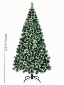 Snow-Dusted Artificial Christmas Tree In Multiple Sizes. Boasts Dense, Fluffy Branches With Natural, Realistic Snow Effect. Comes With A Stable Stand For Easy Assembly. Great For Home And Shop Decor To Build A Rich Christmas Vibe. - Multicolor - View 12