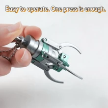 Creative Mini Hair Claw Clip Fidget Toy Stress Relief Gadget Keychain Doll Machine Claw DIY Pendant - Multicolor - View 5