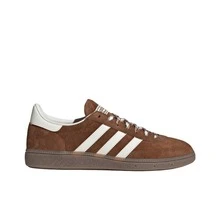 Adidas Originals HANDBALL SPEZIAL Leather Comfort Fit T-Toe Low-Top German Army Trainers Unisex Brown - Brown - View 2