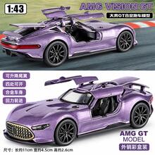 AMG Vision GT sportbilsmodell i legering, öppningsbara dörrar, justerbar bakvinge, samlarbil för vuxna, racingbilsdekoration och present - Multifärgad - Visa 4