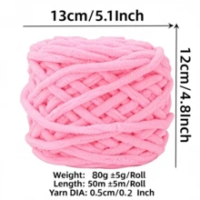 CLSUPER Thick Chenille Yarn, Super Soft Fluffy Polyester Yarn, Suitable For Crochet And Hand Knitting, Multi-Color Yarn, Suitable For Beginners DIY Blankets, Crochet Dolls And Scarf Projects, 18+ - Multicolor - View 4