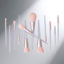 New 12pcs Portable Aurora Crystal Handle Professional Makeup Brush Set Eyeshadow Brushes Makeup Tools - Multicolor - View 3