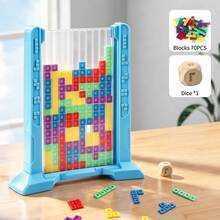 1PC-Educational Puzzle Toy Logic Building Blocks, Creative Thinking Training Board For Kids 8+, Teacher Recommended Brain Teaser Gift - Multicolor - View 8
