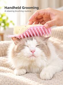 1 PC Plastic Pineapple Cat Self-Grooming Corner Brush, 17.3 * 10 * 4.5 Cm, Adhesive Flat & 90° Corner Mount, Rounded Massage Teeth Self-Scratching Grooming Tool For Cats, Indoor Furniture & Chair Legs, All-Season Use - Multicolor - View 9