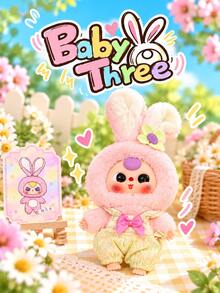 cureplaneta Baby Three - Hộp mù bông chủ đề thỏ dễ thương (không nhồi bông) - Hộp bí ẩn hợp thời trang - Xem 2