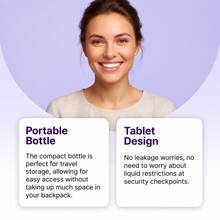 Tabletas Dentales de Menta con Xilitol, Limpieza Bucal Profunda, Elimina el Mal Aliento, Protege el Esmalte, Refresca el Aliento, Fáciles de Usar, Portátiles para Viaje, 60 Piezas - Menta - Ver 7