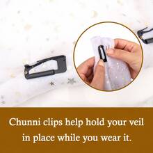 8pcs / Set Women Scarf Clip Pins, Strong Chunni Grip Dupatta Setting Clips, Muslim Women Hijab Scarf Fixing Pins - Scarf Clip - View 3