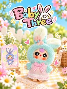 cureplaneta Baby Three - Hộp mù bông chủ đề thỏ dễ thương (không nhồi bông) - Hộp bí ẩn hợp thời trang - Xem 5