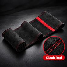 1 Buah Sarung Setir Mobil Suede Universal, Ukuran 14,5-15 Inci, Dapat Dijahit Sendiri, Lembut, Bernapas, Anti Selip, Tahan Keringat, Perlengkapan Jahit Termasuk, Aksesori Interior Mobil untuk Sedan SUV - MultiWarna - View 7