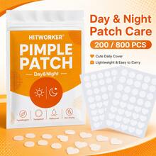 200/800pcs Plester Jerawat Hidrokoloid, Paket Beragam Stiker Penutup Jerawat Wajah, Tampilan Tak Terlihat, Tahan Air, Ultra Tipis, Mudah Dikupas, Set Plester Perawatan Kulit untuk Penggunaan Siang & Malam - beraneka warna - View 3