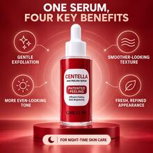 Serum Wajah Eksfoliasi Centella Asiatica AHA, Perawatan Pembaruan Kulit Harian yang Ringan, Cocok untuk Kulit Kusam dan Tidak Merata - Asam buah - View 4