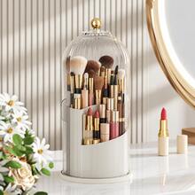 Dust-Proof Makeup Brush Storage Rack With Transparent Lid, Large Capacity Desktop Cosmetic Organizer, Suitable For Lipsticks And Beauty Tools - Multicolor - View 8