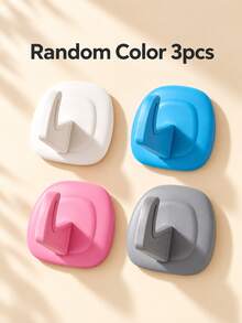 No-Drill Seamless Wall Hooks, Multi-Color Strong Adhesive Hooks, Entryway Bedroom Small Item Storage Hooks - One Size - View 11