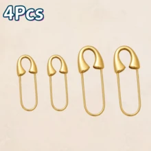 1 قطعة/2/4/8 قطع مشابك ضغط بسيطة، إكسسوارات مجوهرات DIY، مشابك قفل زنبركي معدني، تستخدم للملابس والقبعات والتنانير ومعالجة خياطة الملابس - متعدد الألوان - مشاهدة 13