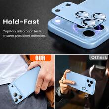 CASECOPS 2片冰川藍金屬裝甲鏡頭保護膜，相容於 Apple 18 Pro Max/18 Pro，金屬裝甲鏡頭保護膜，全覆蓋，易安裝，防刮耐衝擊強化鏡頭保護膜，鏡頭保護墊，全覆蓋提供卓越相機保護，手機配件 - 淺藍色 - 查看 3