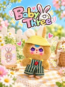 cureplaneta Baby Three - Hộp mù bông chủ đề thỏ dễ thương (không nhồi bông) - Hộp bí ẩn hợp thời trang - Xem 3