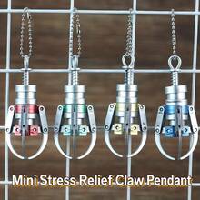 Creative Mini Hair Claw Clip Fidget Toy Stress Relief Gadget Keychain Doll Machine Claw DIY Pendant - Multicolor - View 6