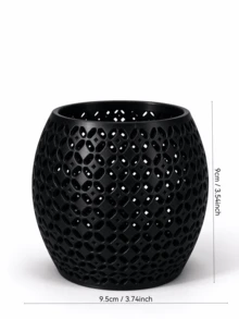 Christmas Lace Hollow Makeup Brush Holder, Decorative Hollow Desktop Cosmetic Storage Box, Multi-Functional Vanity Pen Holder, Suitable For Bedroom Vanity, Women's Christmas Gift - Multicolor - View 5