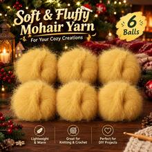 6-pack fluffigt långhårigt garn 300g, mjukt tjockt garn för virkning och stickning, DIY-hantverksgarn för tröjor, scarves, sjalar, väskor och kreativa projekt - Garnnystan - Visa 5