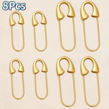 1 قطعة/2/4/8 قطع مشابك ضغط بسيطة، إكسسوارات مجوهرات DIY، مشابك قفل زنبركي معدني، تستخدم للملابس والقبعات والتنانير ومعالجة خياطة الملابس - متعدد الألوان - مشاهدة 14