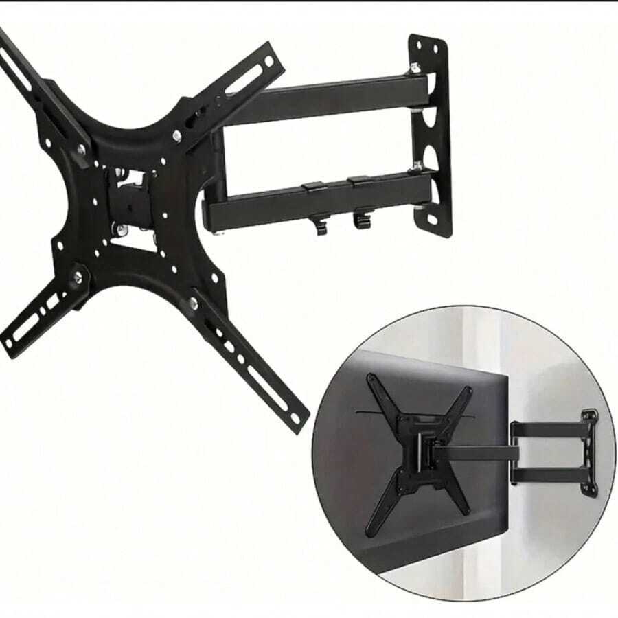 Full Motion TV Wall Mount Bracket, Fits Most 32–55 Inch TVs, Max VESA Hole Pattern 400*400 Mm; TV Monitor Mount, Supports Swivel, Tilt, Extend & Level, Max Load Capacity 55 Lbs - Multicolor - View 1