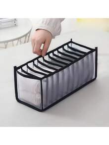 1pc Foldable Fabric Underwear Storage Box, 11-Compartment Multi-Function Organizer, Suitable For Socks, Bras And Clothing, Fit For Closet, Cabinet, Shelf And Home Storage - Multicolor - View 14