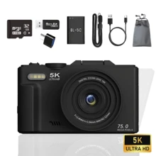 Kamera Digital 5K, Kamera Video Fotografi Vlogging, Kamera Digital Autofokus 72MP, Layar Putar 3" 180°, Zoom 18X, Kamera Retro Kompak, Terhubung dengan WiFi Smartphone melalui Aplikasi, Dilengkapi Kartu Memori 32G, Ideal untuk Blogger, Kreator, Perjalanan dan Media Sosial, Cocok untuk Pelajar, Remaja, Hadiah Paskah, Ulang Tahun, dan Natal - View 14