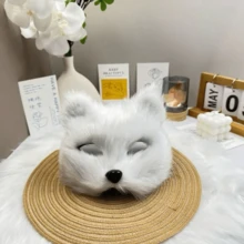 1pc/4PCS Fox Party Simulation Fox Mask Gloves Halloween Set Plush Animal Tail Props Accessories Four Seasons - Multicolor - View 12