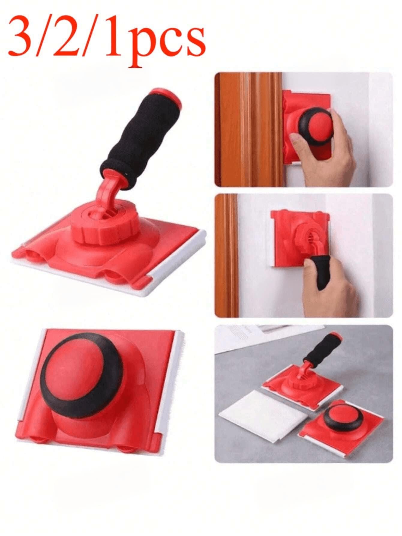 1/2/3/6/10pcs 5-Inch Professional Paint Edging Tool With TPR Coated Round Handle – Easy-To-Use Wall And Ceiling Edge Decorating Tool, Replaceable Pads, Comfortable Grip For Precise Application, Suitable For Home Renovation And Professional Use