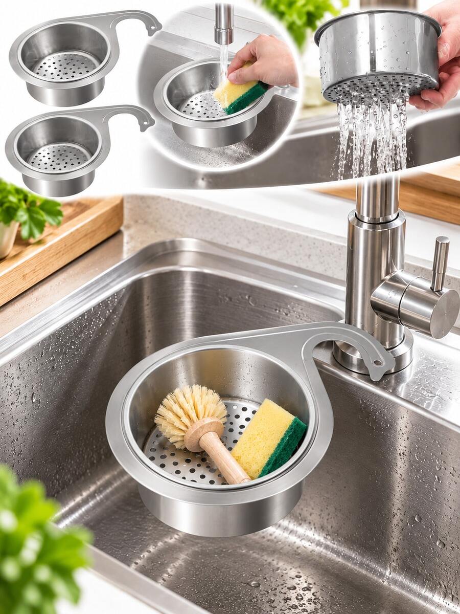 2pcs Swan Shaped Sink Strainer Basket, Stainless Steel Sink Filter Strainer