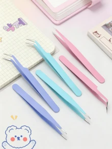 1 Multifunctional Sticky Card Tweezers, Fresh And Simple DIY Manual Sticker Tool, Creative Macaron Clip Small Clip, Back To School Season, School Supplies - Single Piece - View 5
